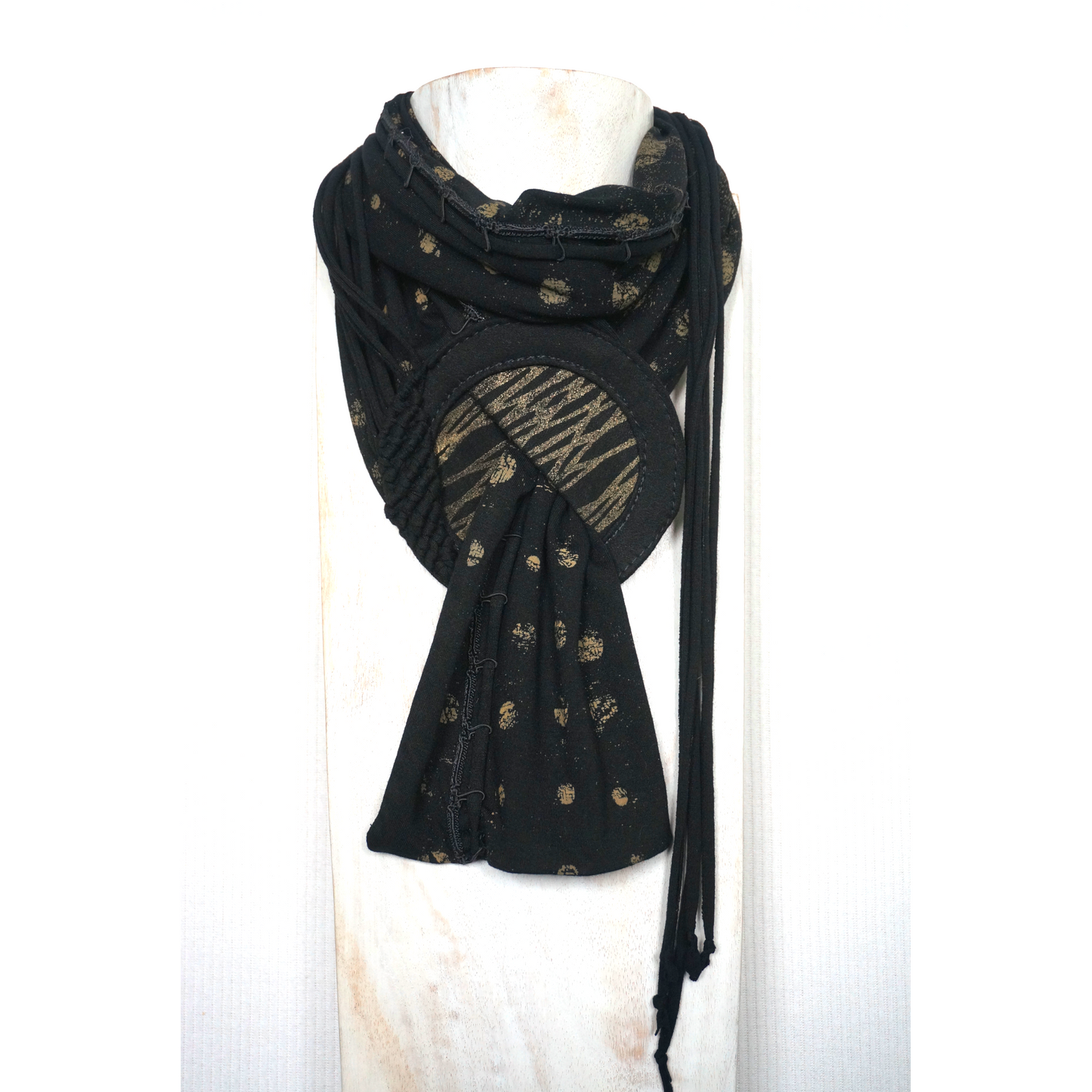 "Nocturne Halo" - Textile Scarf