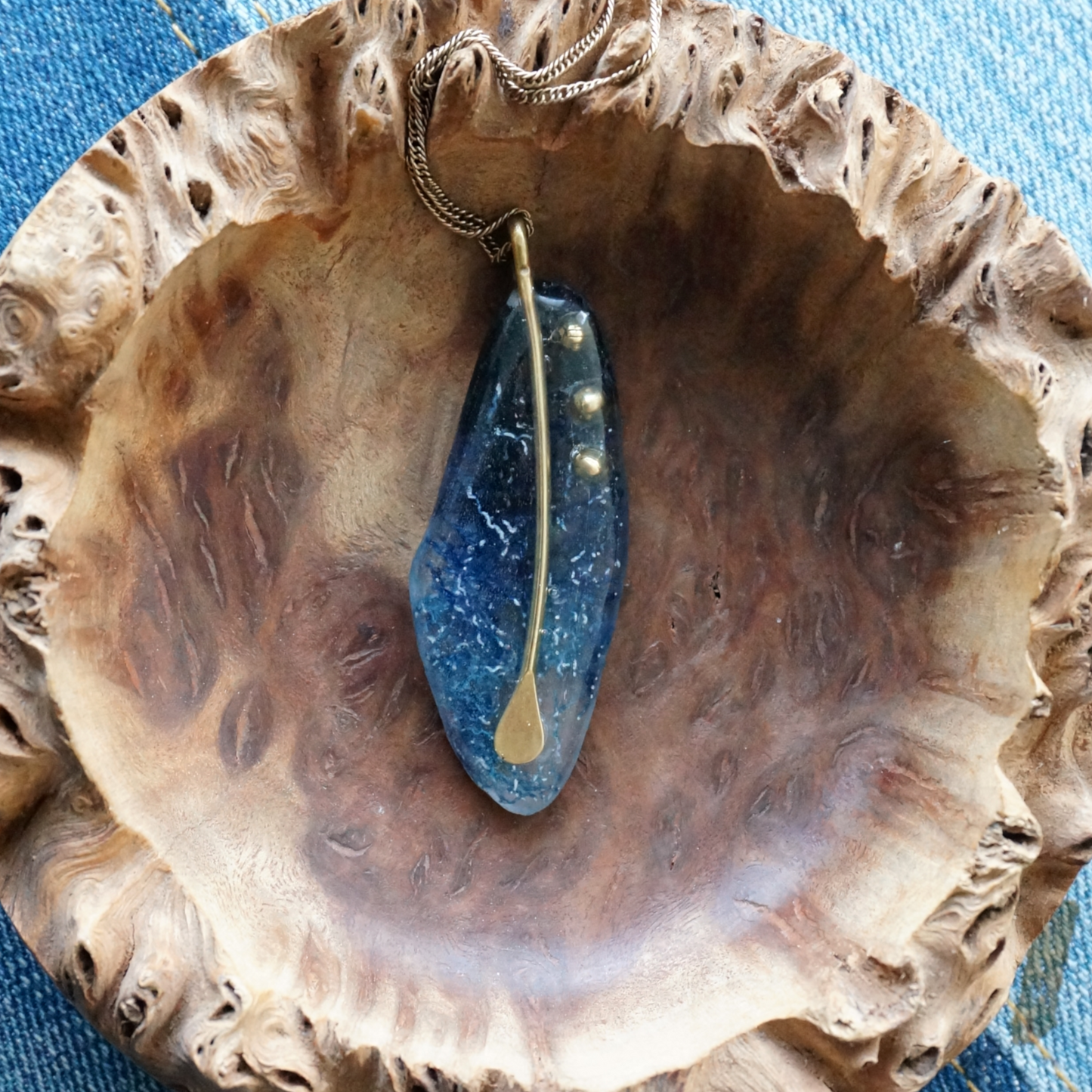 Denim Necklace