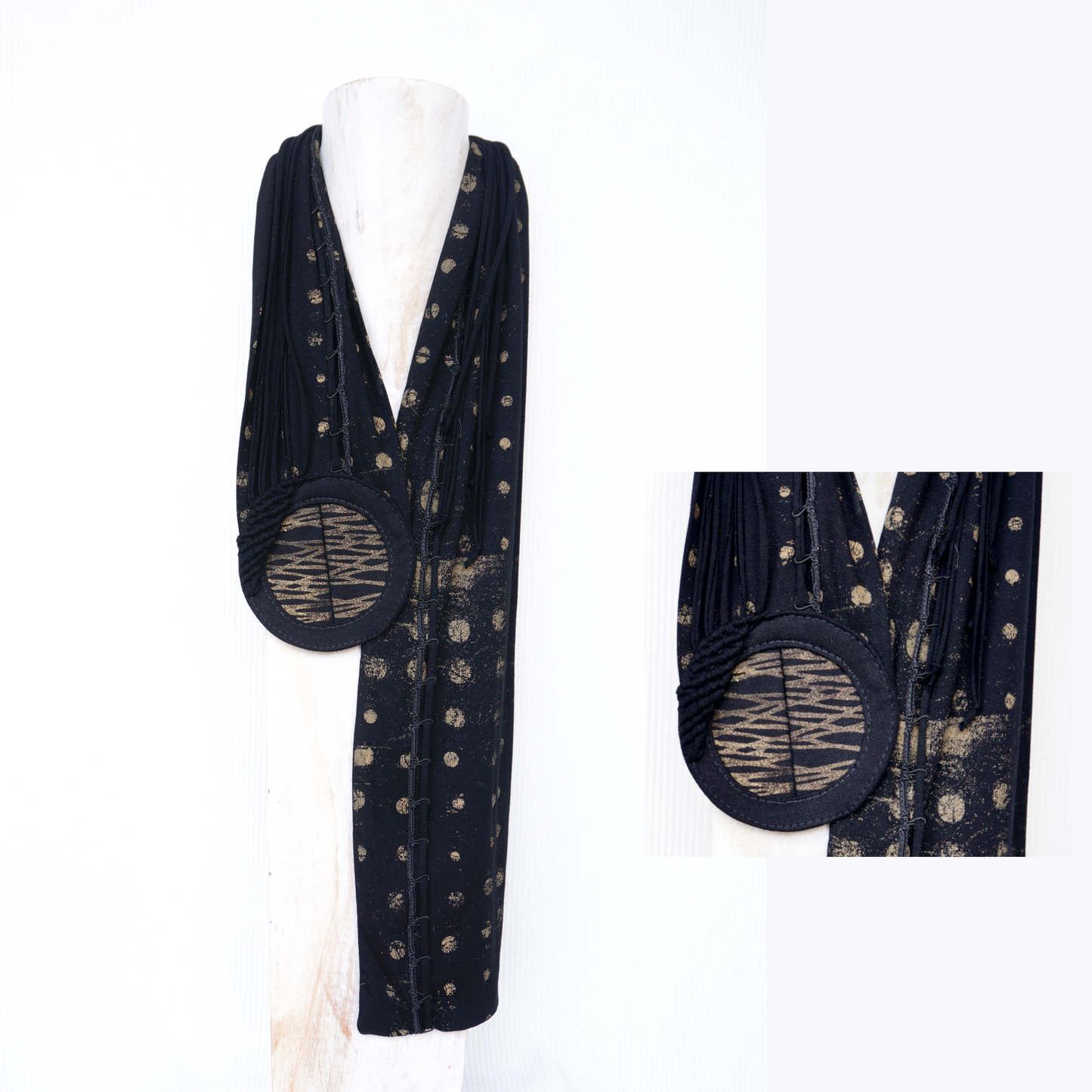 "Nocturne Halo" - Textile Scarf