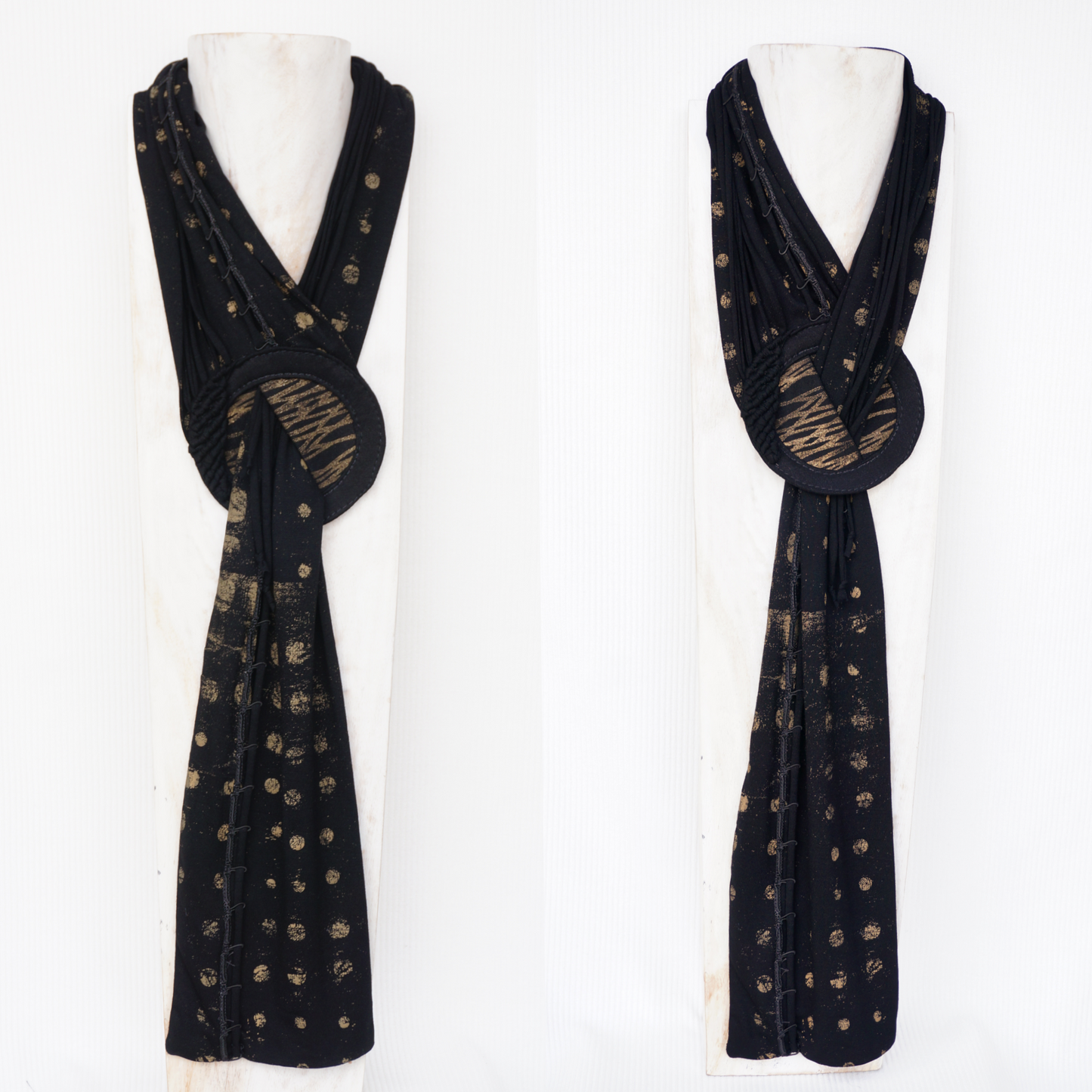 "Nocturne Halo" - Textile Scarf