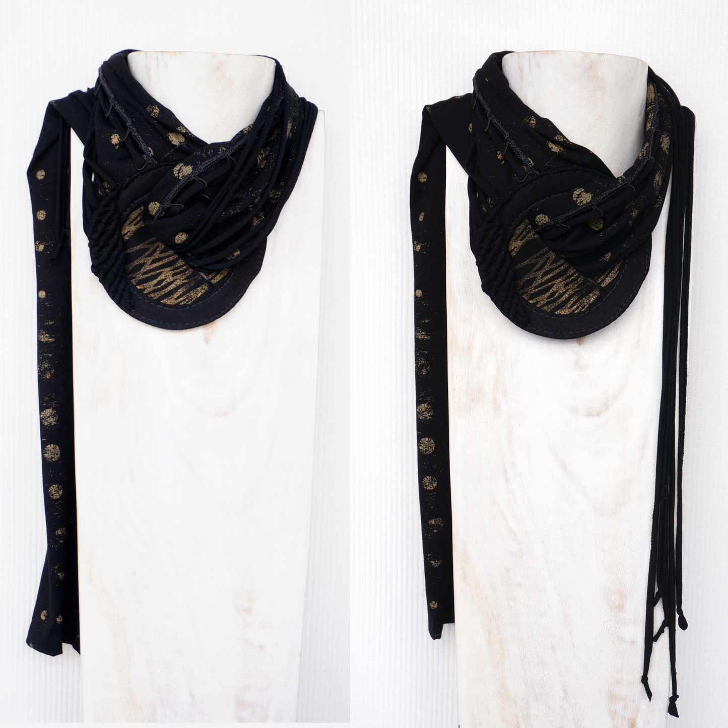 "Nocturne Halo" - Textile Scarf