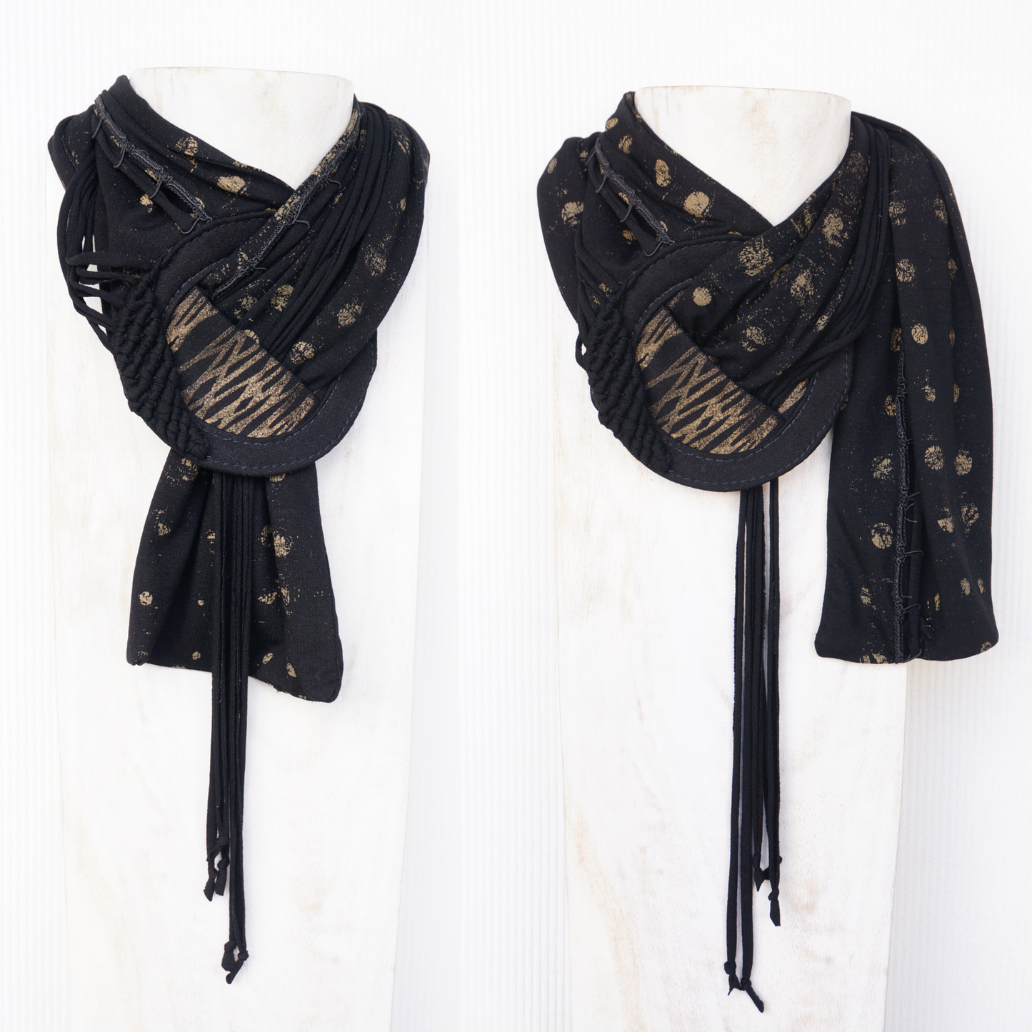 "Nocturne Halo" - Textile Scarf