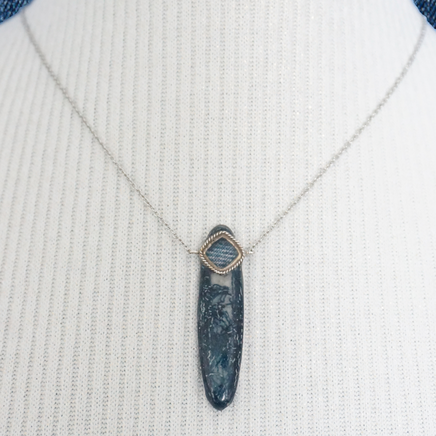 Denim Necklace