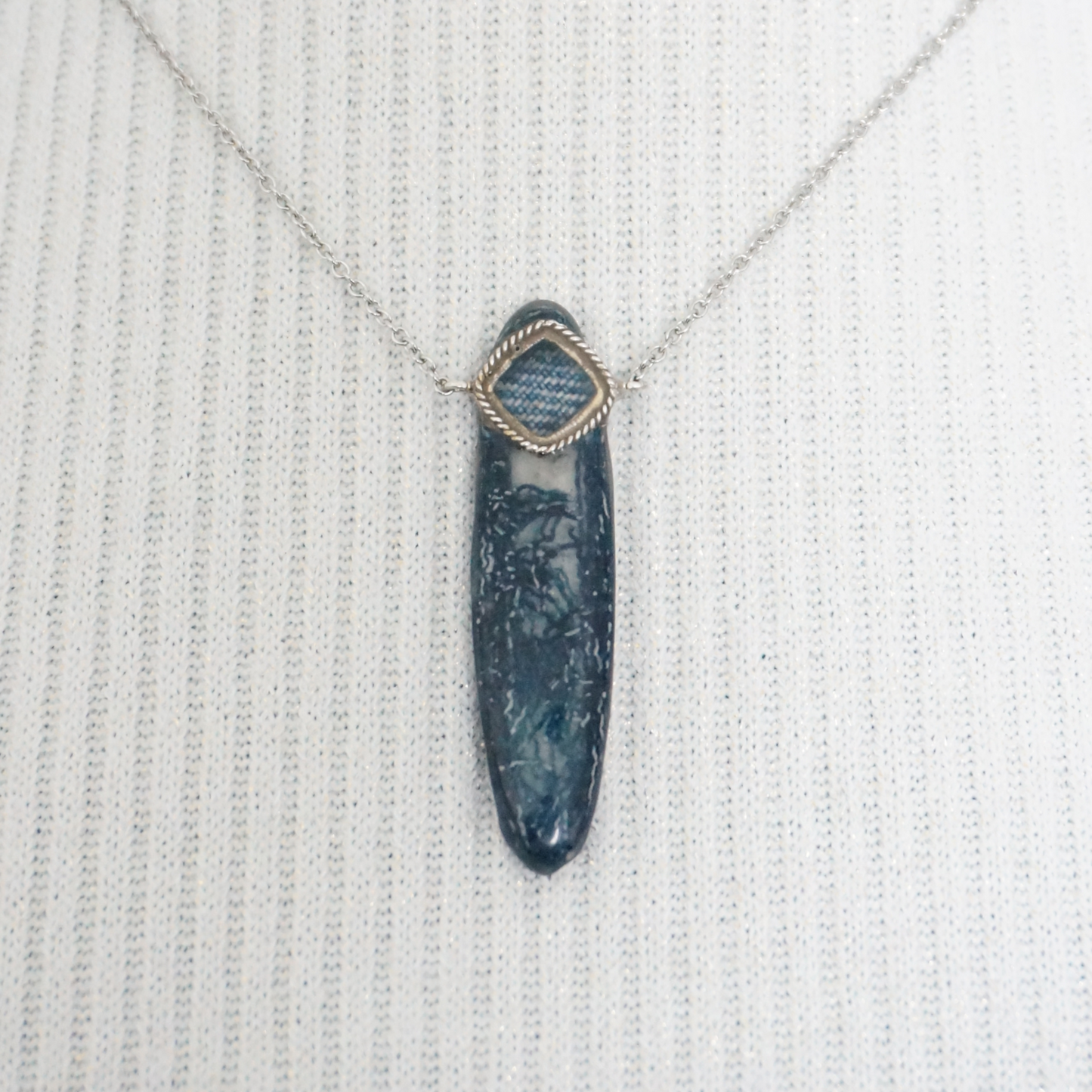 Denim Necklace