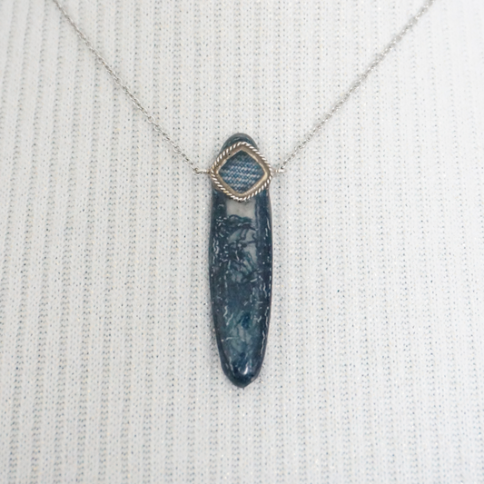 Denim Necklace