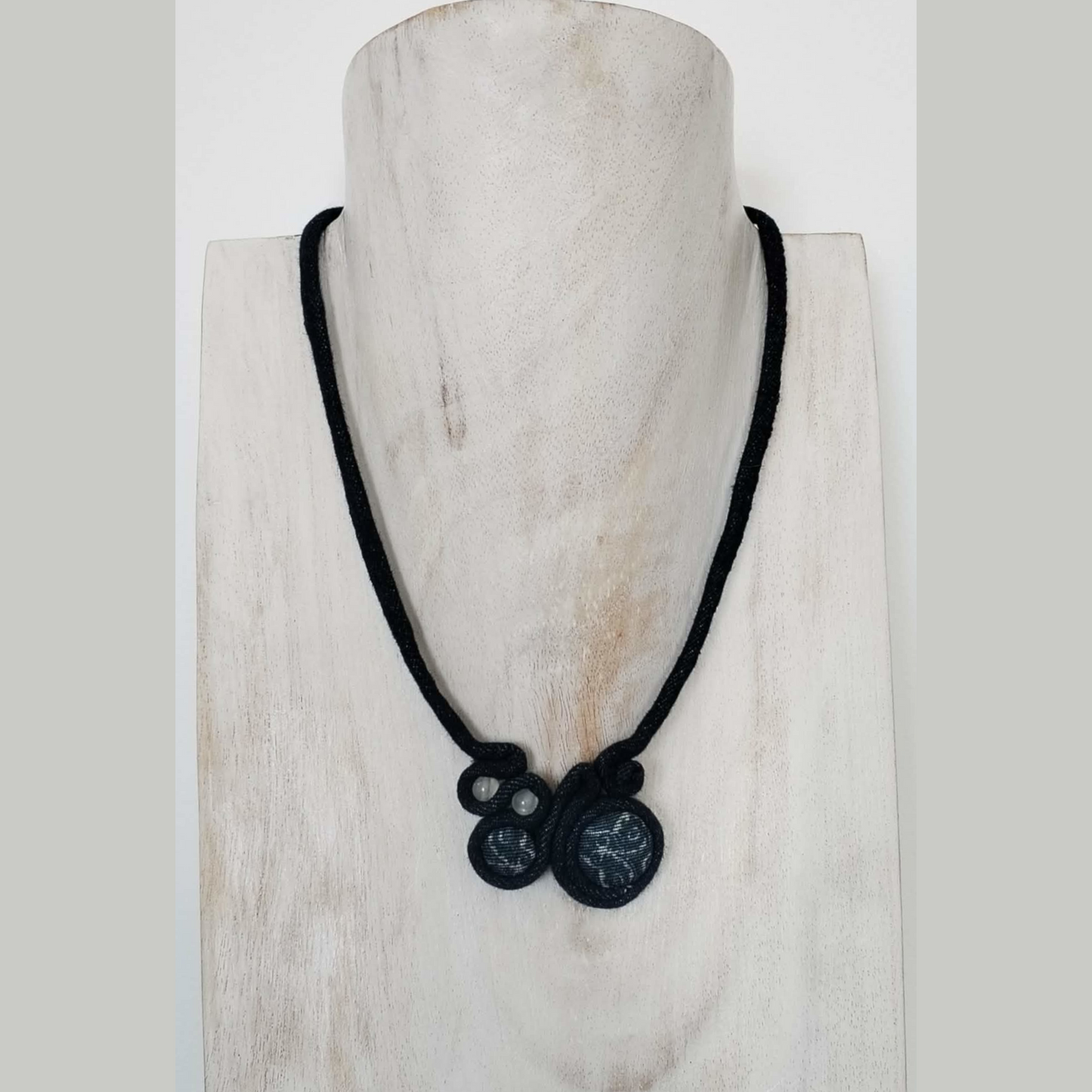 Denim & Selenite Necklace