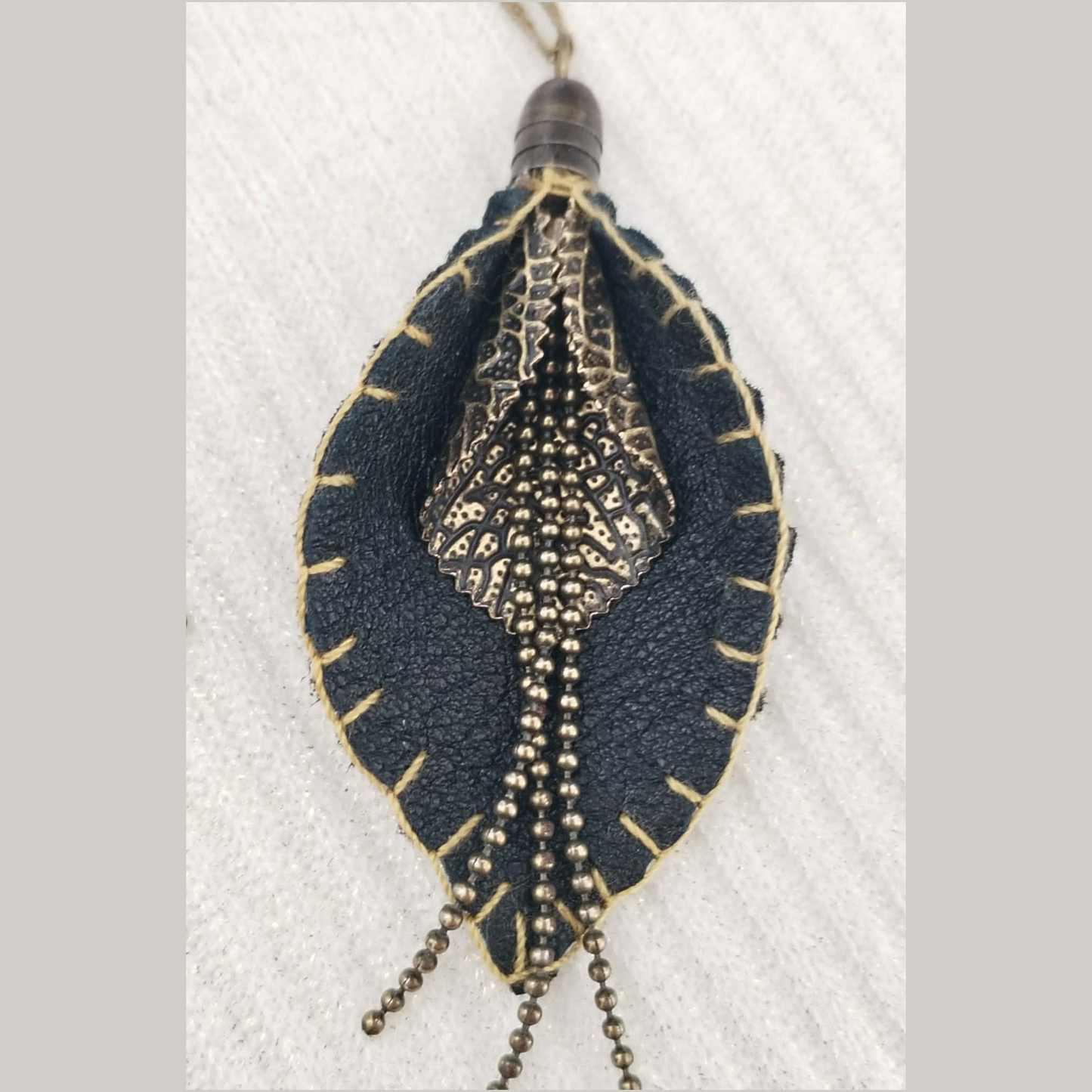 The Leaves - set, earrings and necklace
