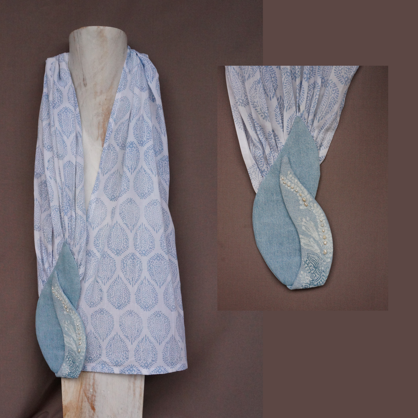 "Pearl Flowers" - Textile Carf