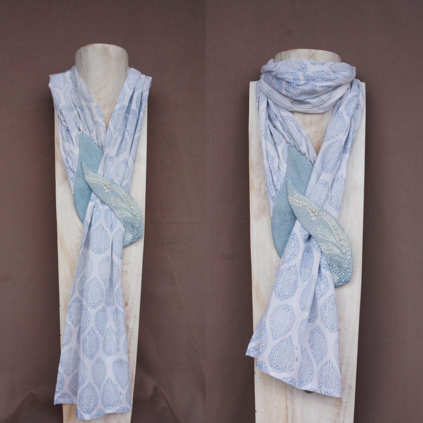 "Pearl Flowers" - Textile Carf