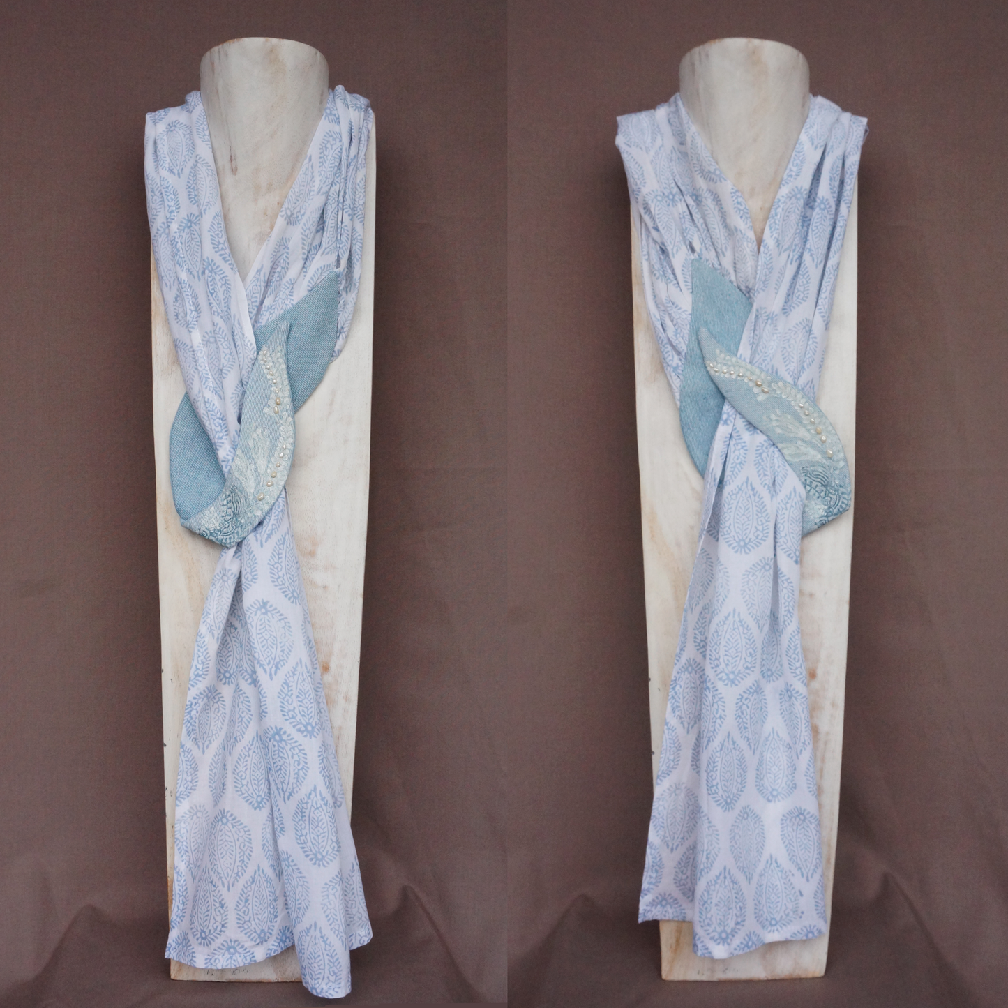 "Pearl Flowers" - Textile Carf