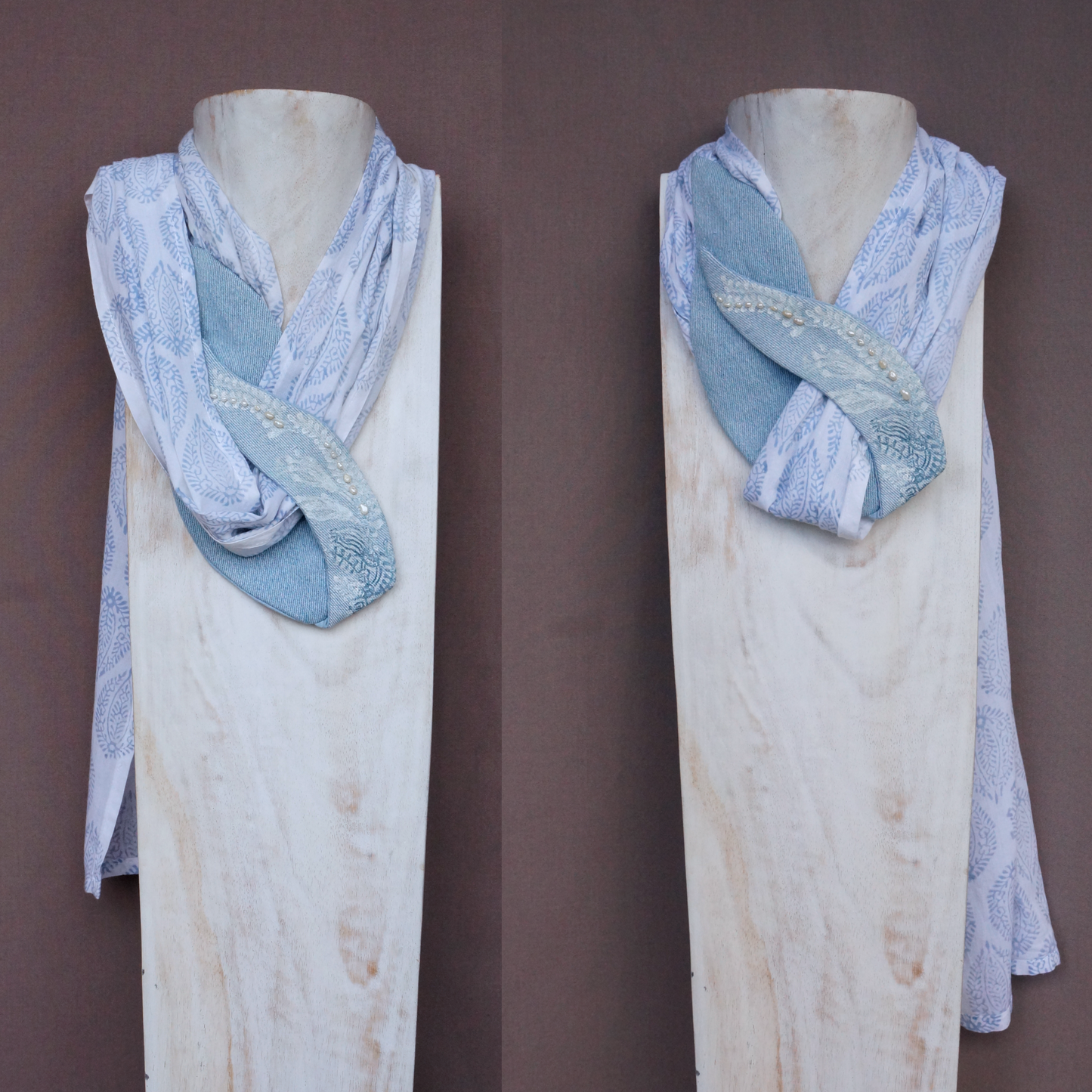 "Pearl Flowers" - Textile Carf