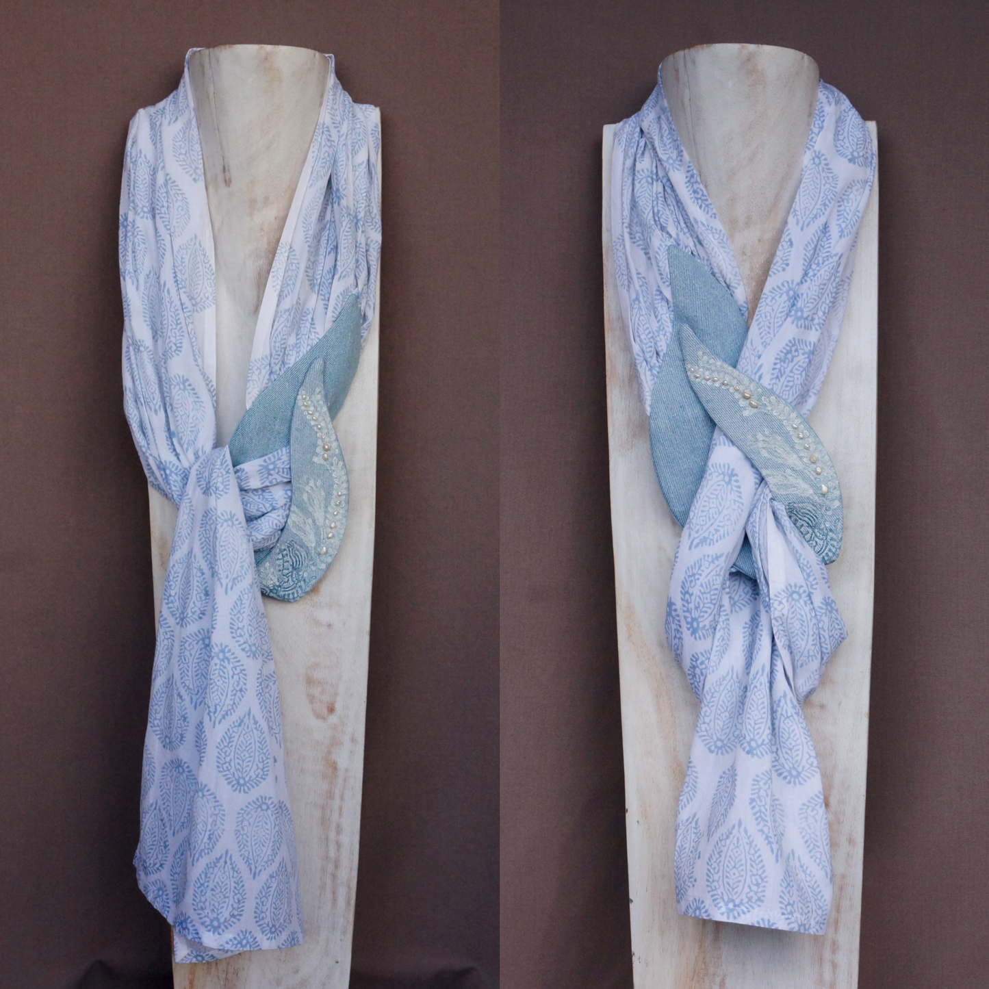 "Pearl Flowers" - Textile Carf