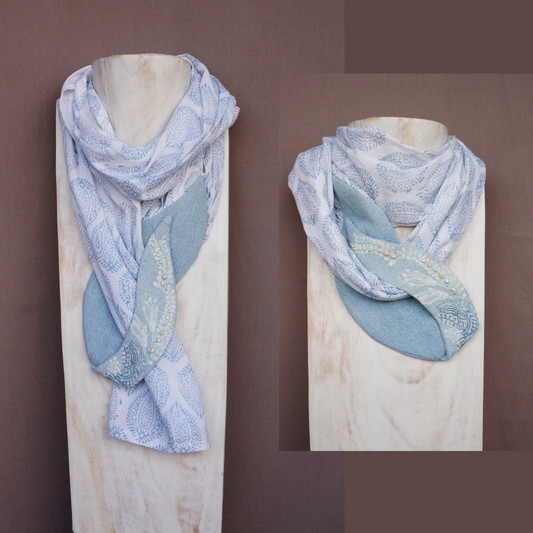 "Pearl Flowers" - Textile Carf