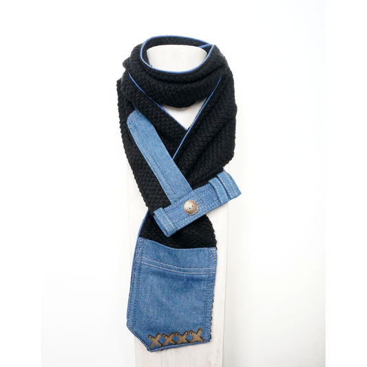 “The Scarf That Thinks It’s Pants” - textile Scarf