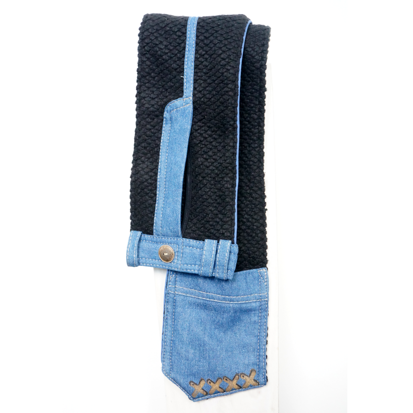 “The Scarf That Thinks It’s Pants” - textile Scarf