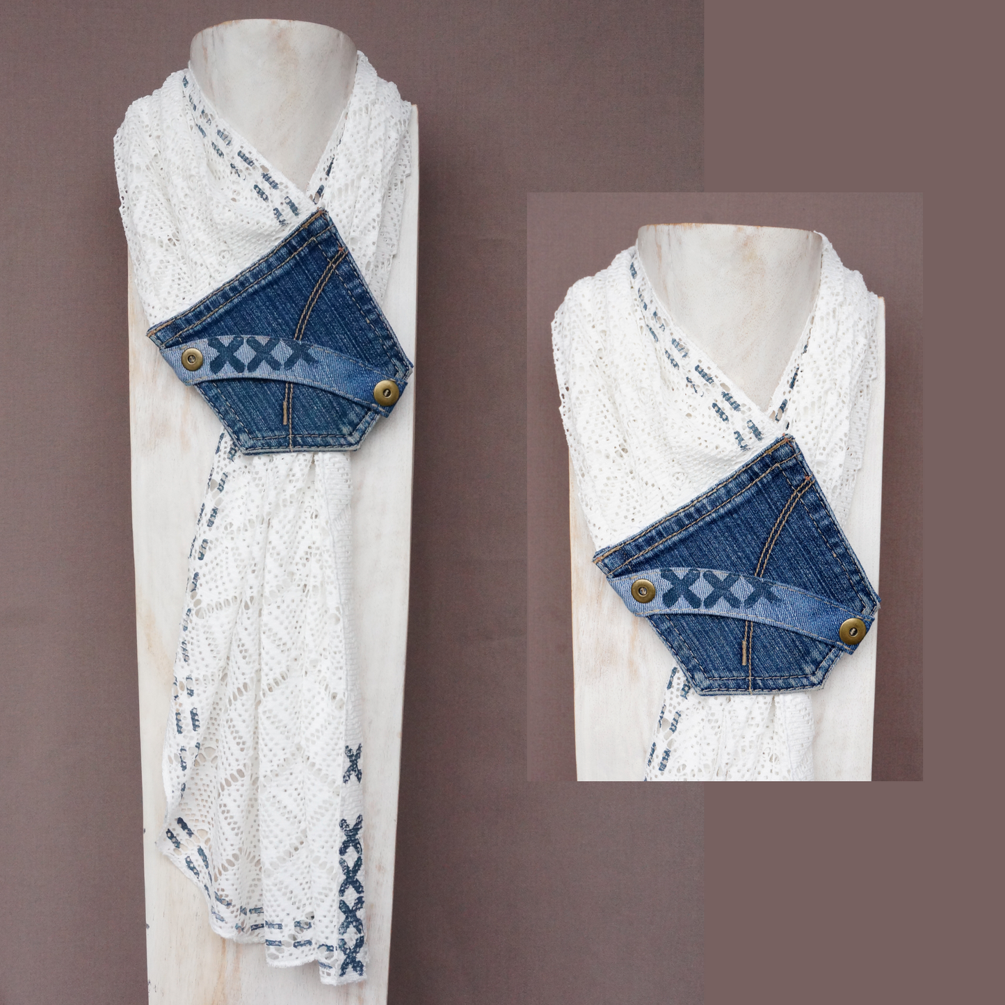 “A Pocket for Stories” - Textile Scarf