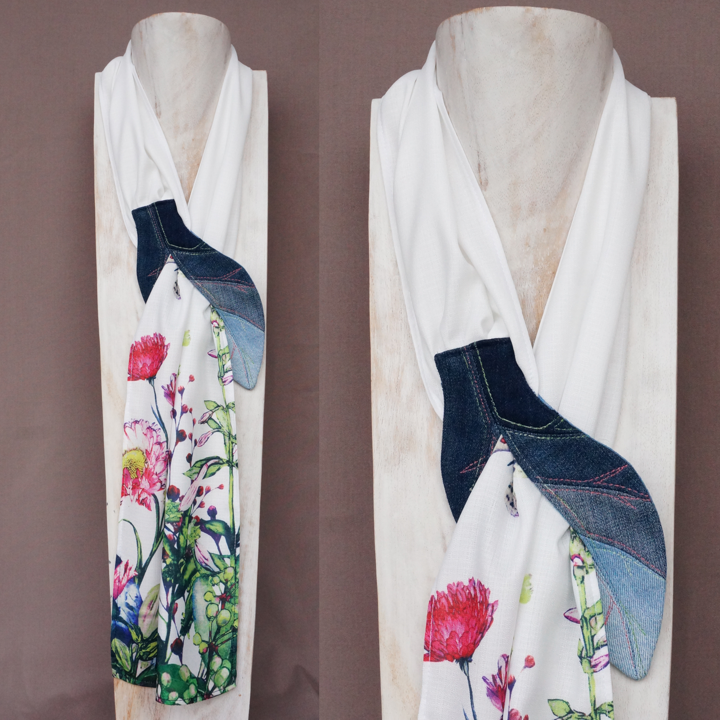 Butterfly in the  Garden - Textile Scarf Scarf