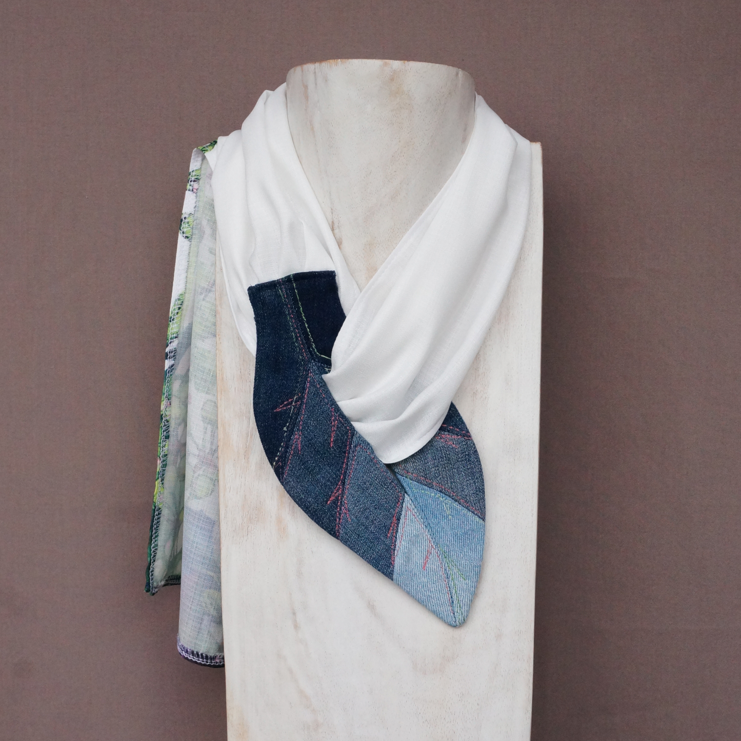 Butterfly in the  Garden - Textile Scarf Scarf