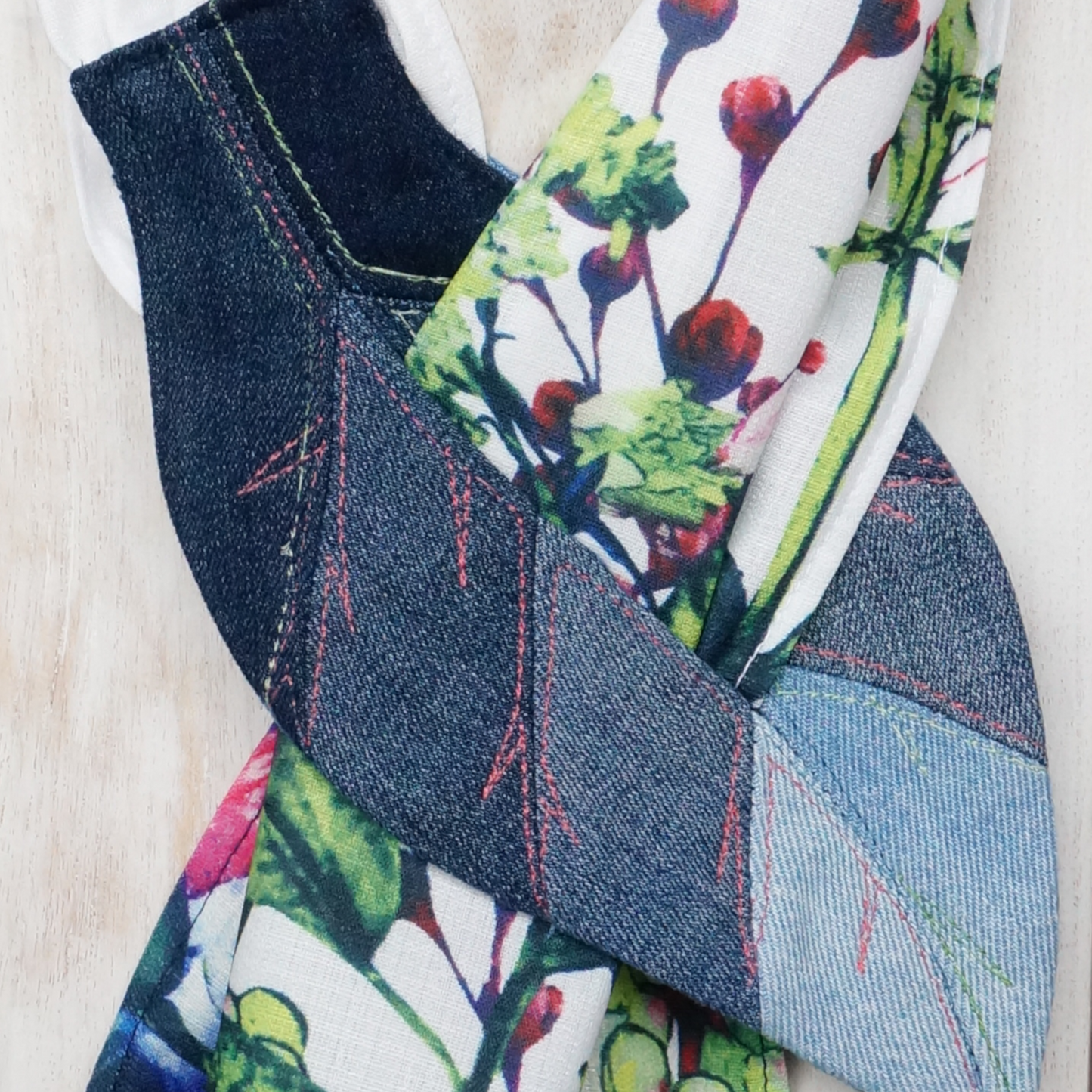 Butterfly in the  Garden - Textile Scarf Scarf
