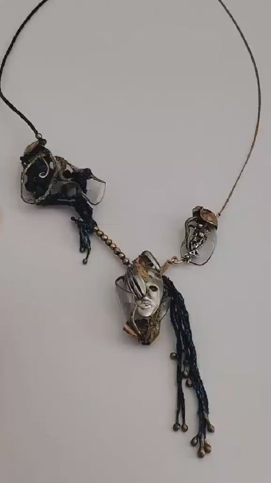 "Totem" - art necklace